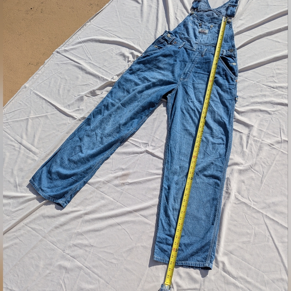 MAKE OFFER! Vintage 80s Classic Buffalo Blue Jean Overalls by David Bitton - Picture 5 of 16